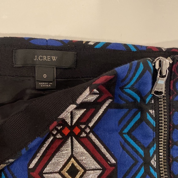 J Crew Jacquard Mini skirt - Picture 3 of 4